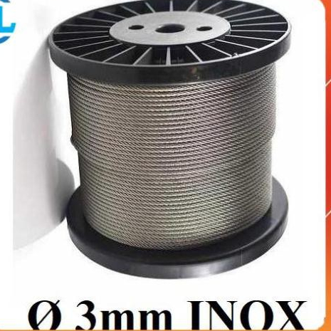 Dây cáp INOX 304 phi 3 [ 3mm ] cáp thép giá sỉ