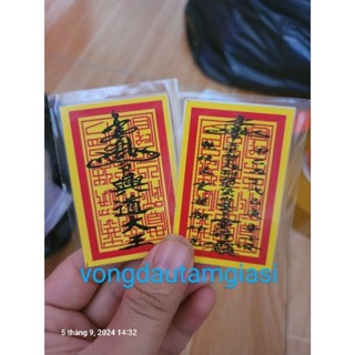 Combo 5 - 10 Thẻ ấn nhà trần  ép plastic bền đẹp( thẻ màu vàng)