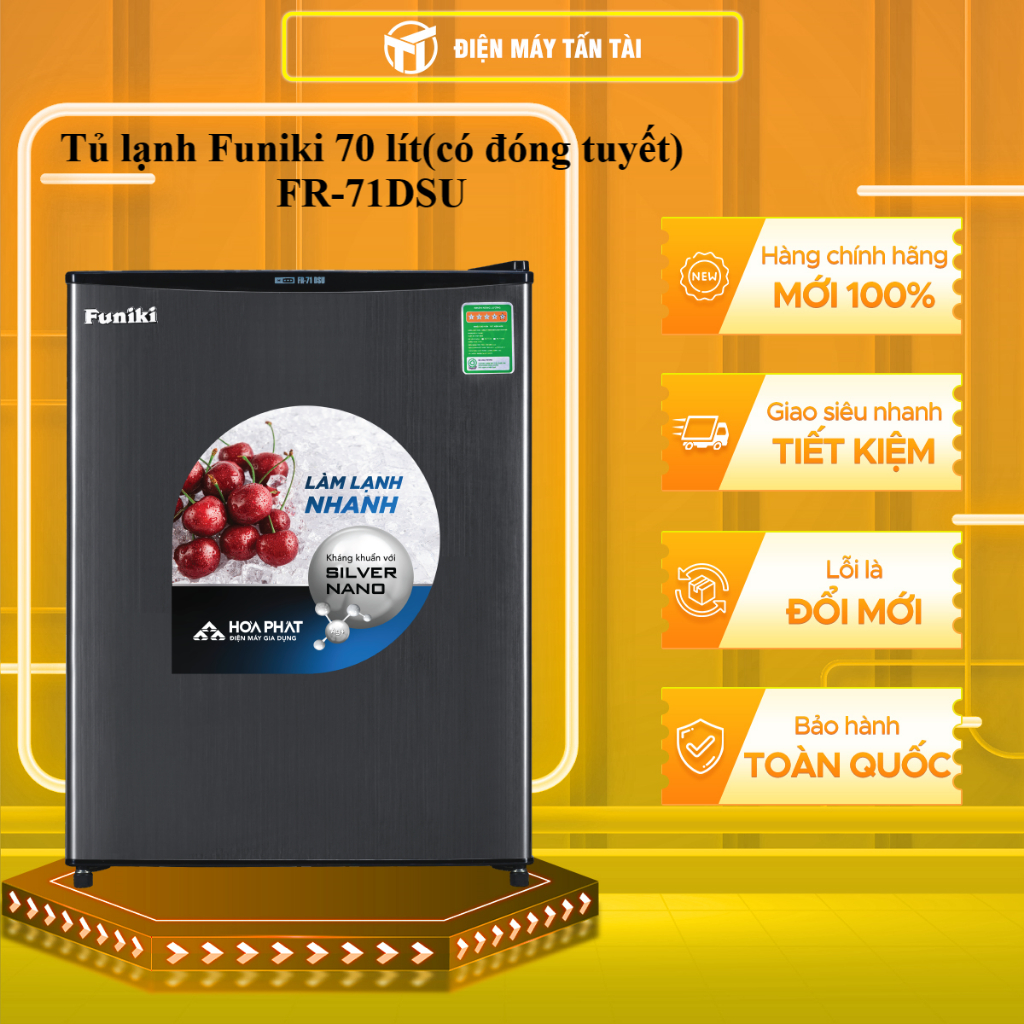 FR 71DSU - Tủ lạnh Funiki FR-71DSU 70 Lít - BẢO HÀNH CHÍNH HÃNG - GIAO TOÀN QUỐC