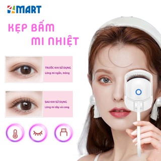 Kẹp bấm mi điện tạo và giữ nếp cong mi, Máy uốn cong lông mi tự nhiên lâu hơn bằng 2 chế độ nhiệt.