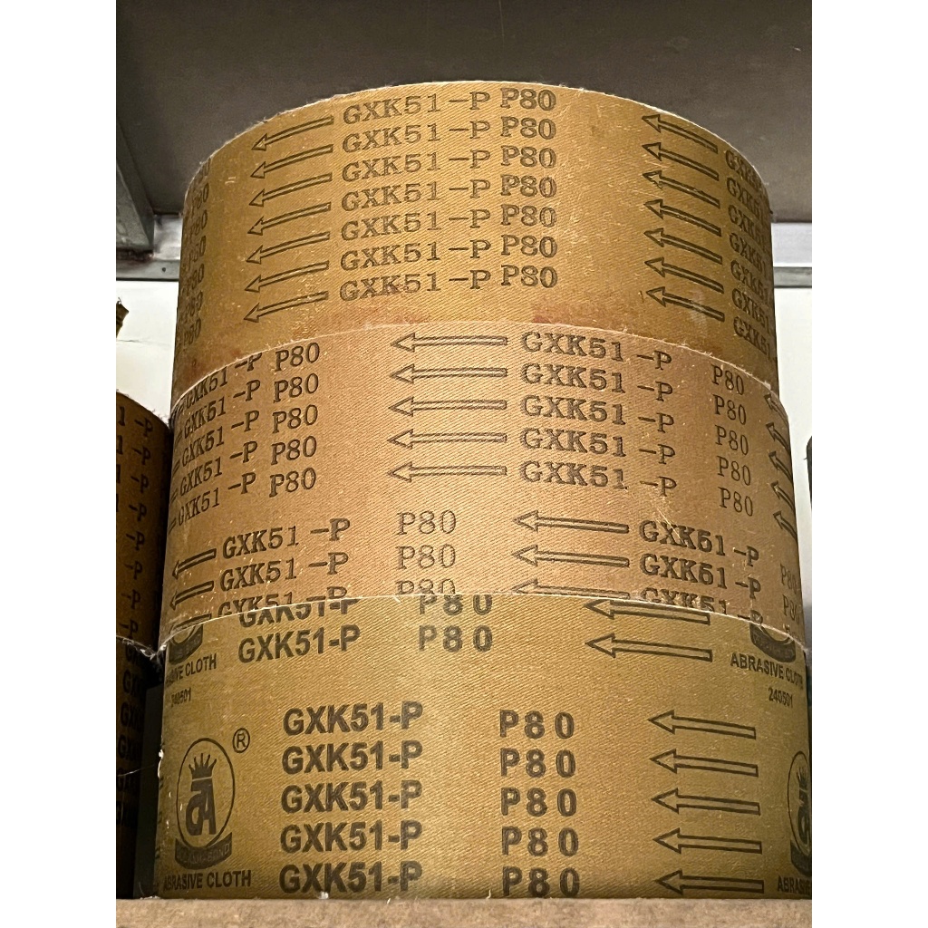 Giấy nhám vải cứng, giấy giáp vải cứng, Nhám cuộn GXK51 chà gỗ, số hạt từ P36 đến P240