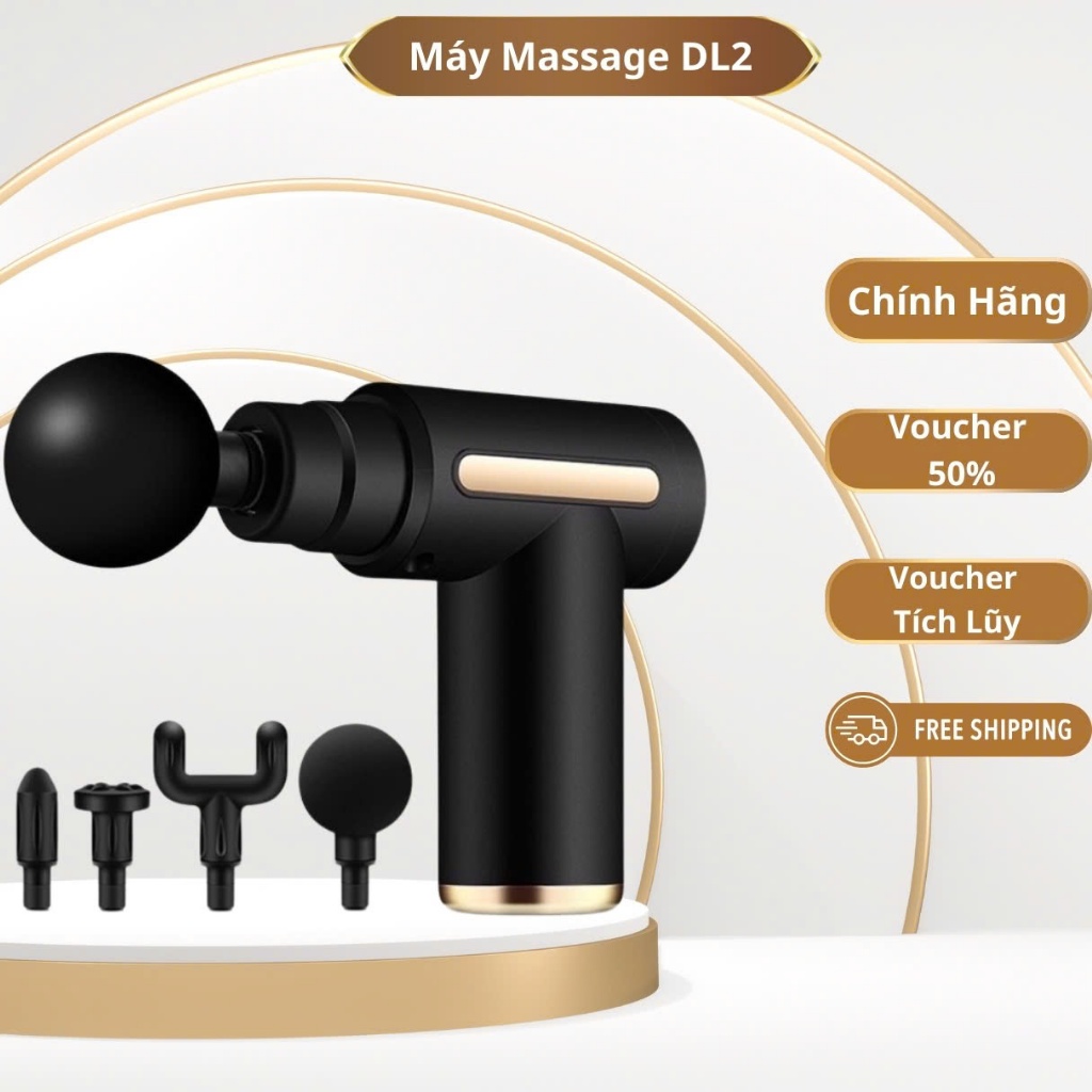 Máy Massage Cầm Tay Mini, Súng Massage Cầm Tay Mini Toàn Thân 6 Cấp Độ Chuyên Sâu Đa Năng - DL2 New