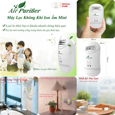 Máy Lọc Không Khí Mini Energy Green Lighting ML-A10 - Khử Mùi ,Khử Trùng Nhà Bếp,Nhà Vệ Sinh ,Phòng Ngủ