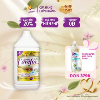 Nước giặt xả vải Carefor chính hãng hưong nước hoa thơm lâu 3,5L