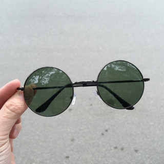 Kính râm Mắt tròn tròng thủy tinh