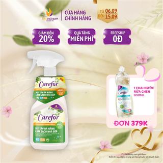 Xịt tẩy đa năng làm sạch nhà bếp Carefor - sạch bẩn, an toàn