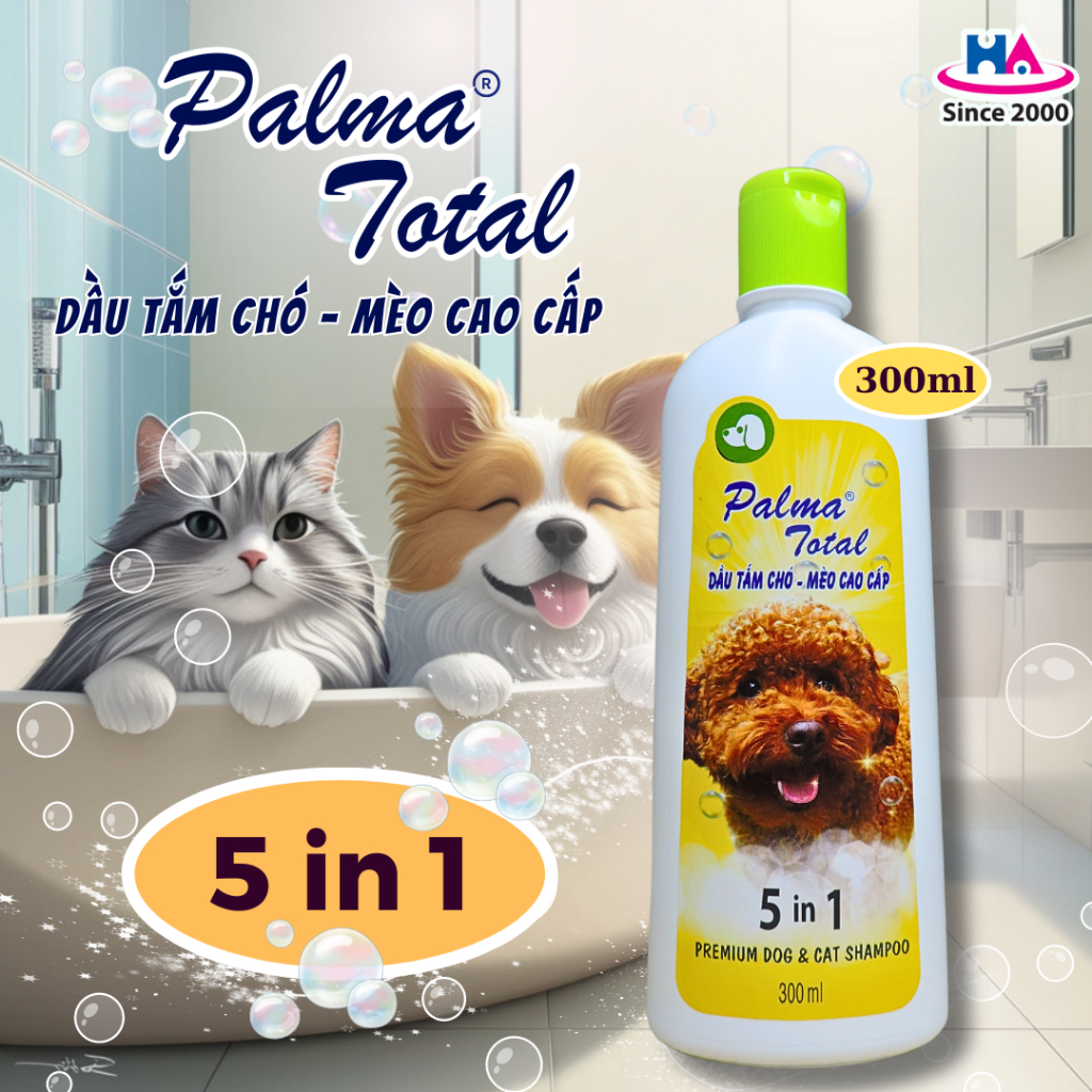Dầu tắm Chó Mèo Sạch Ve Rận Palma - Chăm sóc toàn diện cho thú cưng