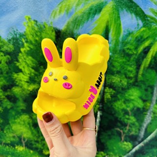    Sale Nốt Lẻ Size  Dép Cho Mẹ Và Bé Hình Thỏ Dễ Thương Chất Cao Su Siêu Mềm  Dép Nữ Đi Trong Nhà Cute MS600   Form bé  
