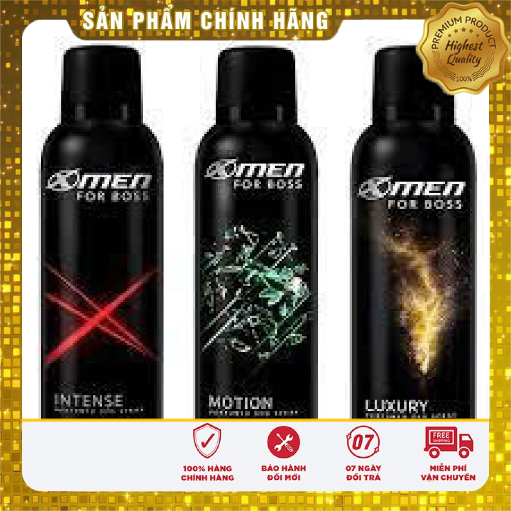 Xịt khử mùi Xmen, xmen forboss 150ml hàng chính hãng