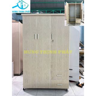 Tủ quần áo nhựa đài loan 3 cánh 2 ngăn kéo chịu lực tốt - miễn phí vận chuyển  cao cấp [ giao hàng đến 22h ]