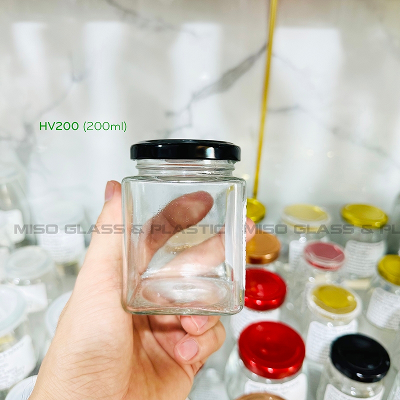 HŨ THỦY TINH VUÔNG 200ML