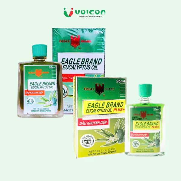 Dầu khuynh diệp Singapore Eagle Brand 30ml /Eagle Brand Plus chống muỗi 25ml