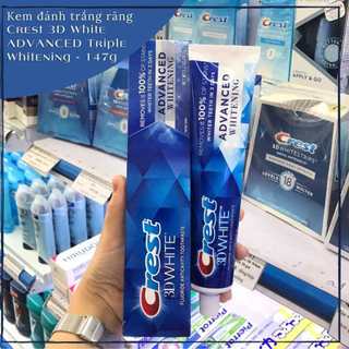 MẪU MỚI - Kem đánh răng Crest 3D White PRO 100% Advanced triple whitening 147g