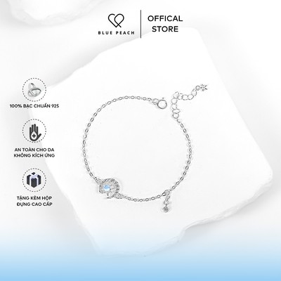 Lắc Tay Bạc 925 Blue Peach LT Sun In Moon VN - Moonstone V2 LT733