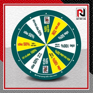 VÒNG QUAY TRÒ CHƠI, VÒNG QUAY MAY MẮN - 24CM