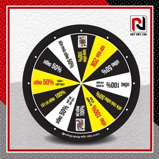 VÒNG QUAY TRÒ CHƠI, VÒNG QUAY MAY MẮN - 24CM