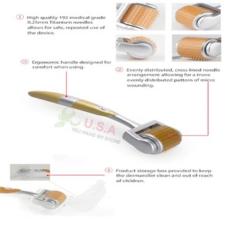 Lăn Kim ZGTS 192 Micro Needles Derma Roller 0.5mm
