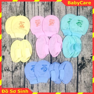 Set 10 Đôi Bao Tay, bao chân bo chun Minh Hoàng hàng đẹp cho Bé Sơ Sinh ( 10 set gồm 10 đôi bao tay, 10 đôi bao chân )