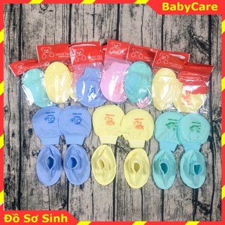 Set 10 Đôi Bao Tay, bao chân bo chun Minh Hoàng hàng đẹp cho Bé Sơ Sinh ( 10 set gồm 10 đôi bao tay, 10 đôi bao chân )