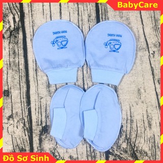 Set 10 Đôi Bao Tay, bao chân bo chun Minh Hoàng hàng đẹp cho Bé Sơ Sinh ( 10 set gồm 10 đôi bao tay, 10 đôi bao chân )