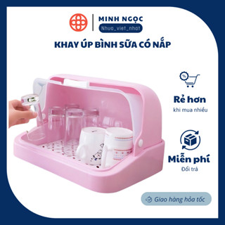 Khay úp bình sữa có nắp nhựa Việt nhật No 1355 - Giá úp ly cốc Việt nhật VN