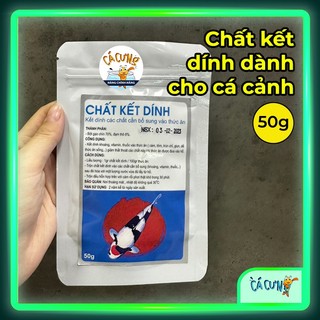 Chất kết dính dành cho cá cảnh, cá koi, cá rồng, cá vàng, guppy - Gói trắng 50g