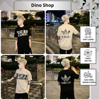 Bộ Quần Áo Cộc A Di Đát Nam Mùa Hè In Họa Tiết Dàn Ri Trước Sau Siêu Chất - Bộ Cộc Nam A Di Đát In Hình Siêu Nét