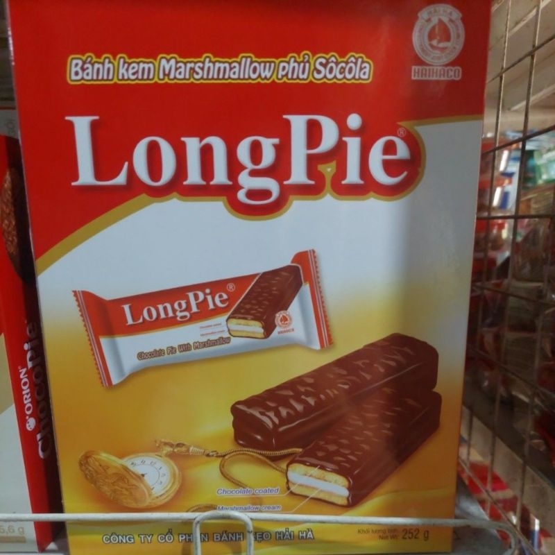 Bánh kem phủ socola Longpie Hải Hà 252g