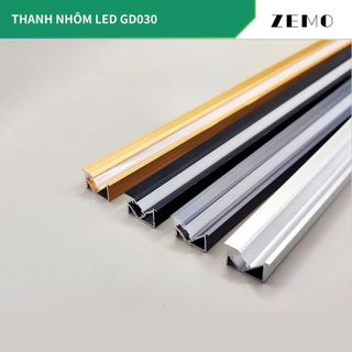 Thanh nhôm LED chiếu nghiêng 45*  (gửi hàng thanh 1m) (CẦN GỬI THANH 3m LH SHOP)