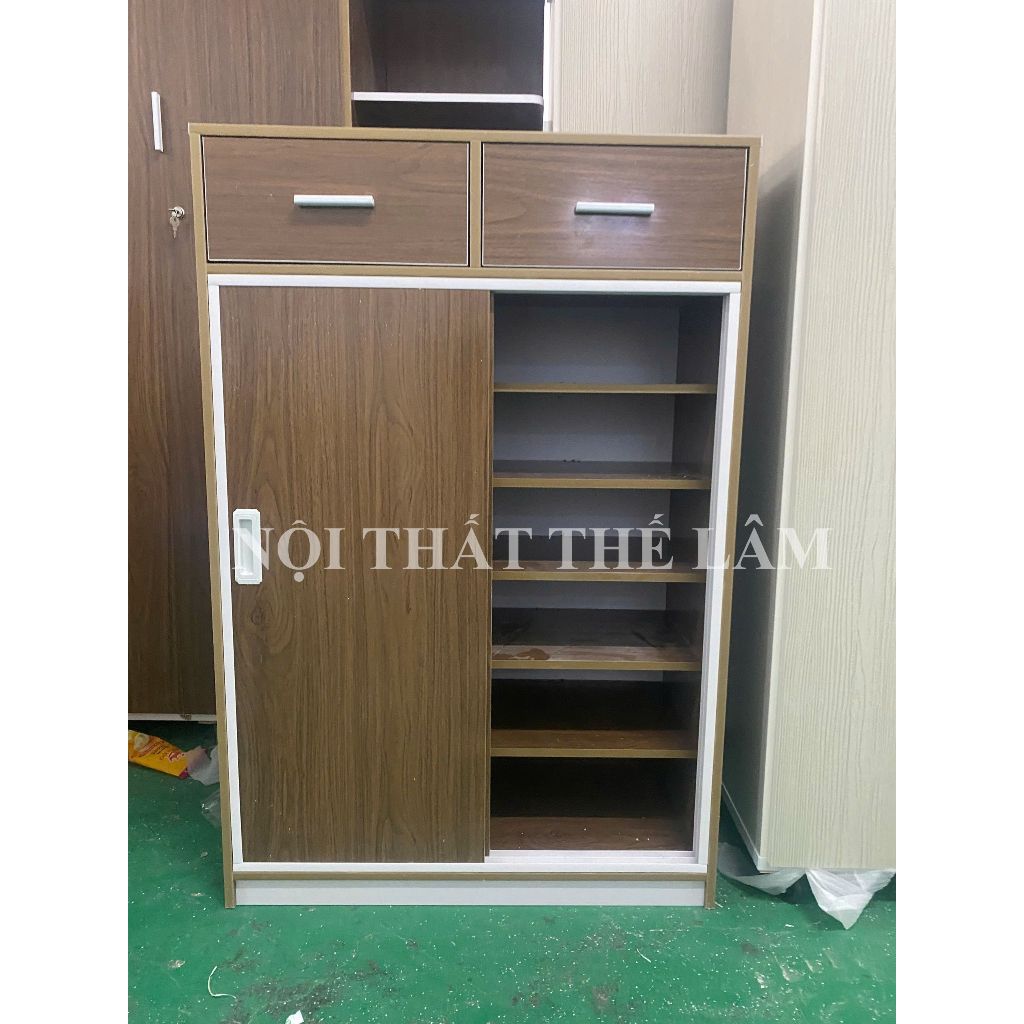 Tủ giày nhựa cửa kéo