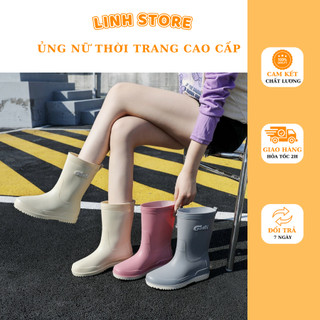 Ủng đi mưa nam nữ nhựa mền chống trơn trượt,Ủng đi mưa thời trang