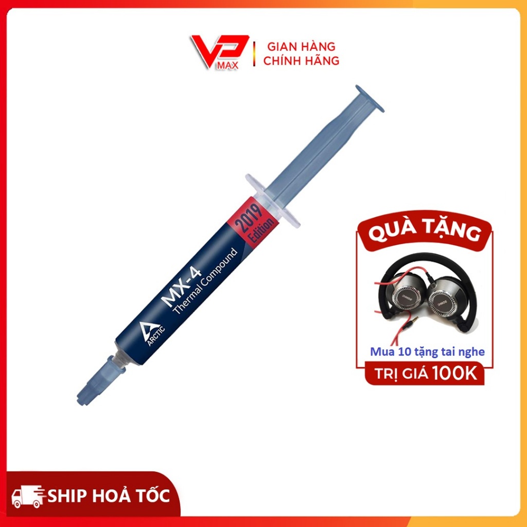 ( tặng tai nghe ) Keo tản nhiệt Arctic MX4 4g / Pc Cooler A1 2g for OverClocking Paltium cho PC Laptop VGA