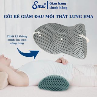 Gối kê  thắt lưng Ema cho người đau mỏi thắt lưng, thoát vị đĩa đệm, bà bầu, dân văn phòng...