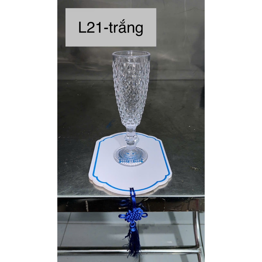 LY GIA TIÊN L21(COMPO 4-20 CÁI ) LY L21 TRANG TRÍ GIA TIÊN - LY MICA LOẠI 1 ÉP GIẢ THUỶ TINH 6x20 DÀ
