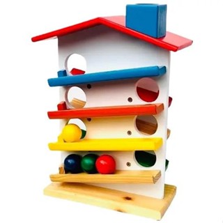  Đồ chơi nhà thả bi nhà thả bóng gỗ Việt Nam đồ chơi thả bóng lăn zíc zắc vận động thể chất cho bé 