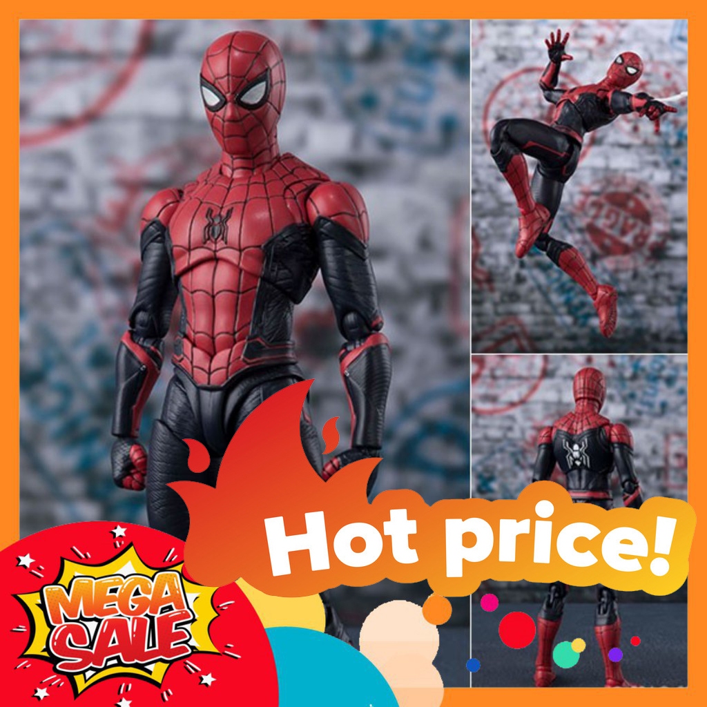 🌟GIÁ HỦY DIỆT🌟 Mô Hình Người Nhện Spider Man Far From Home Upgraded Suit SHF - S.H. Figuarts Full Bo