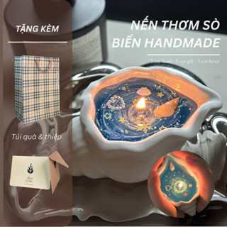 Nến Thơm Sò Biển, Đồ Handmade Tự Làm, Set Đồ Tự Làm Nến Thơm Làm Quà Sinh Nhật, Quà Tặng Người Yêu