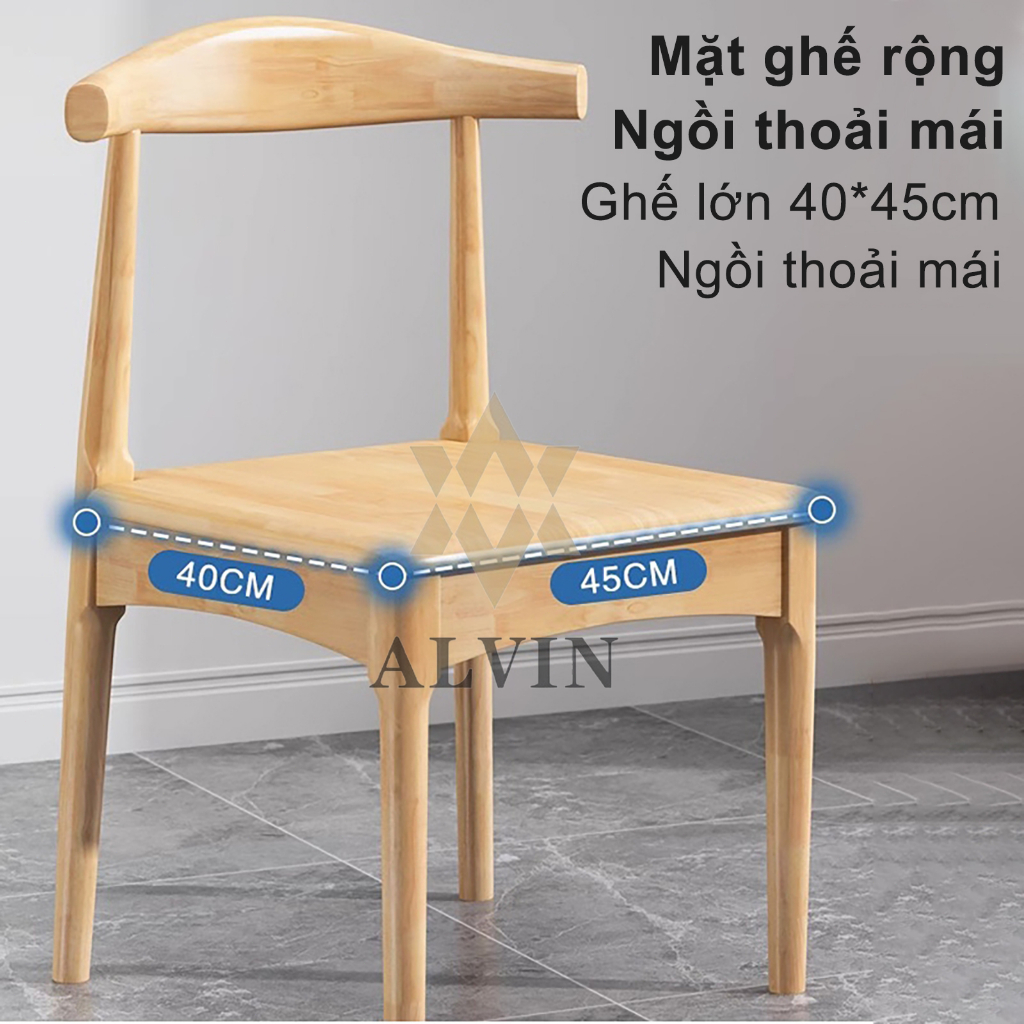 ALVIN ghế gỗ Ăn Bắc Âu Ghế Làm Việc Ghế làm việc đệm Cao Cấp Phong Cách Hiện Đại Thông Minh Phù Hợp | BigBuy360 - bigbuy360.vn