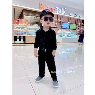 (9-48kg) Set bộ Sơ mi quần âu lịch lãm cho bé trai