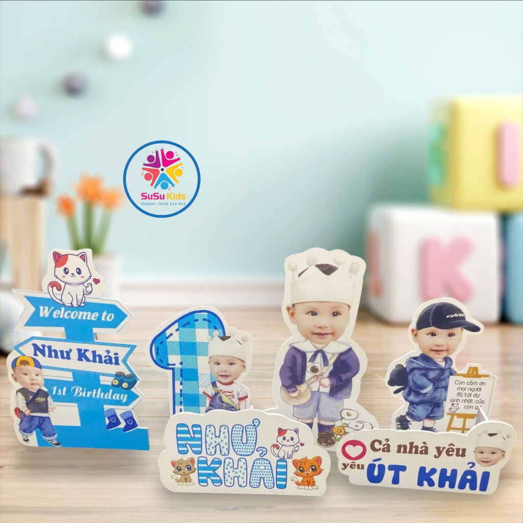 [CHIBI BÉ TRAI] Mẫu Chibi Bé Trai Cực Dễ Thương Cho Buổi Tiệc Sinh Nhật, đầy tháng, thôi nôi