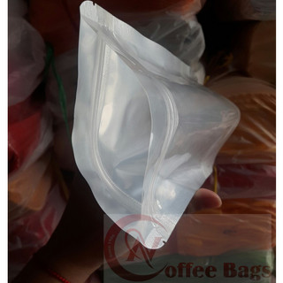 {1kg/size } túi zipper 1 mặt bạc đáy đứng (Hàng dày đẹp- có sẵn)