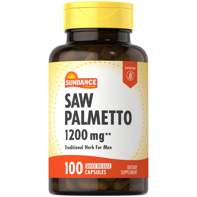 Viên Uống Cải Thiện Tiểu Đêm và Phì Đại Tuyến Tiền Liệt  Sundance Saw Palmetto 1200mg - Hộp 100 viên.