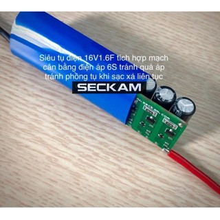 Pack Siêu tụ điện 16.2V 1.66F dòng xả 6A