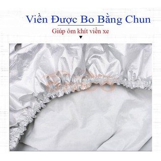 Bạt Che Phủ Xe Kia Rio Cao Cấp (bạt 3 lớp Tráng Nhôm, chống xước)-Size 3M