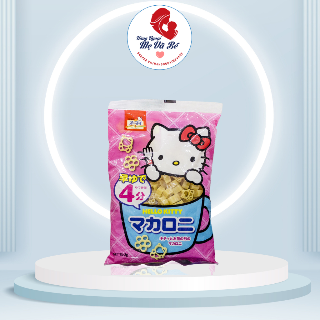 Nui ăn liền Hello Kitty Nhật Bản 150g cho bé ăn dặm từ 9 tháng tuổi