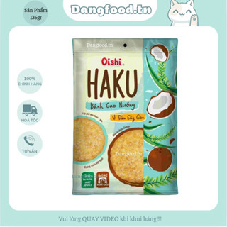 Bánh Gạo Nướng Vị Dừa Sấy Giòn HAKU Oishi 138gr 