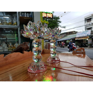 [Hàng Đẹp] Cặp Đèn Thờ Đá Phale Cao 20cm Đổi 7 Màu Mẫu Bán Chạy