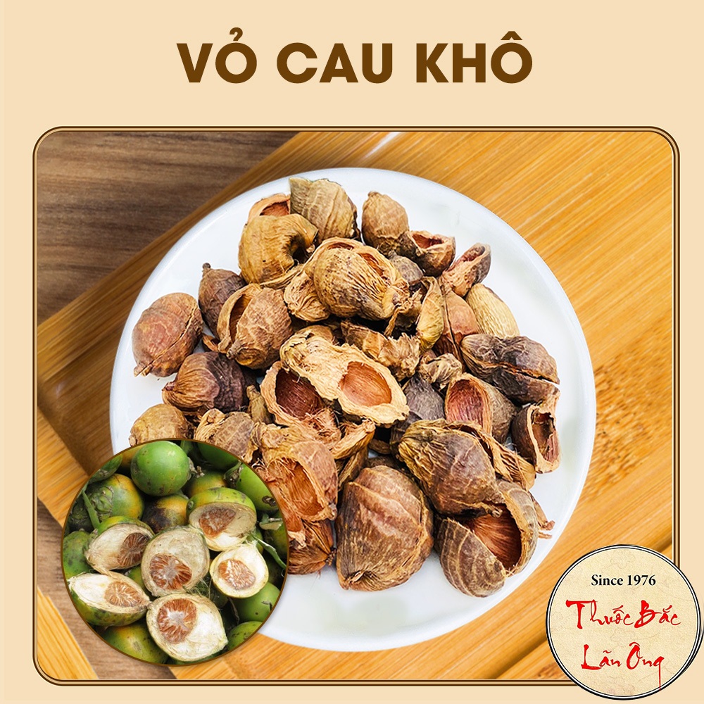 Vỏ cau khô 1kg, đại phúc bì, thơm, sạch - Lãn Ông