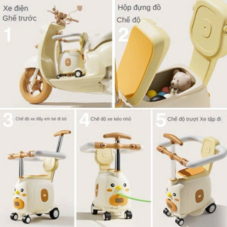 Xe đẩy thông minh 3in1,ghế xe điện,xe chòi chân cho bé siêu tiện lợi mẫu mới nhất 2024
