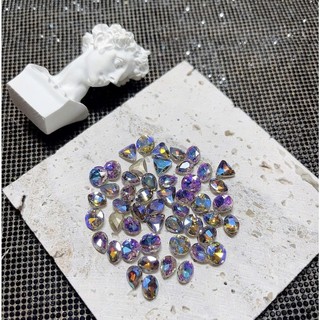 Set đá khối chân nhọn 50 viên mix size- phụ kiện nail đính móng